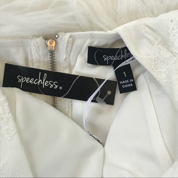 Speechless lace-contrast floral skirt 2 pc dress - Picture 5 of 5